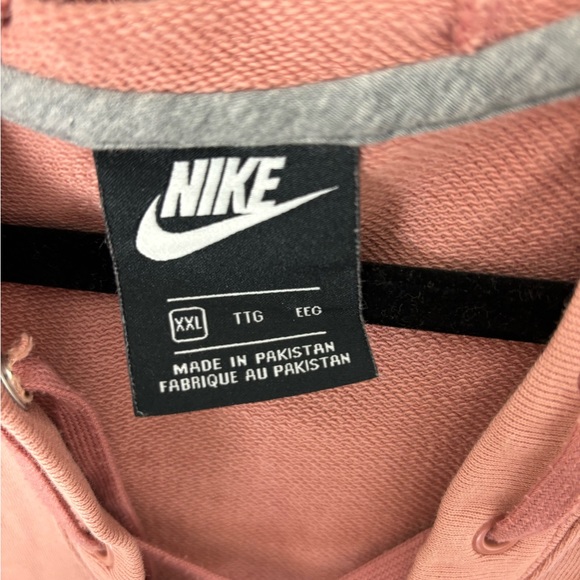 Nike Sportswear Lace Up Vneck Hoodie Pullover Loose Relaxed Oversized Fit XXL - Picture 4 of 10